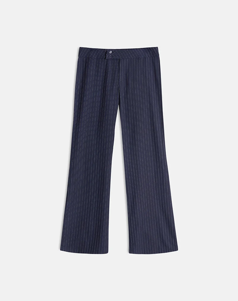 Falita Hose in Tailoring Navy Stripe