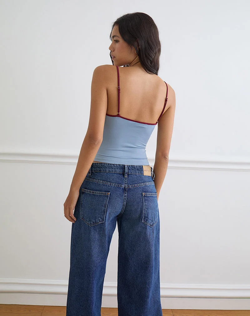 Jasila Weste in Blau