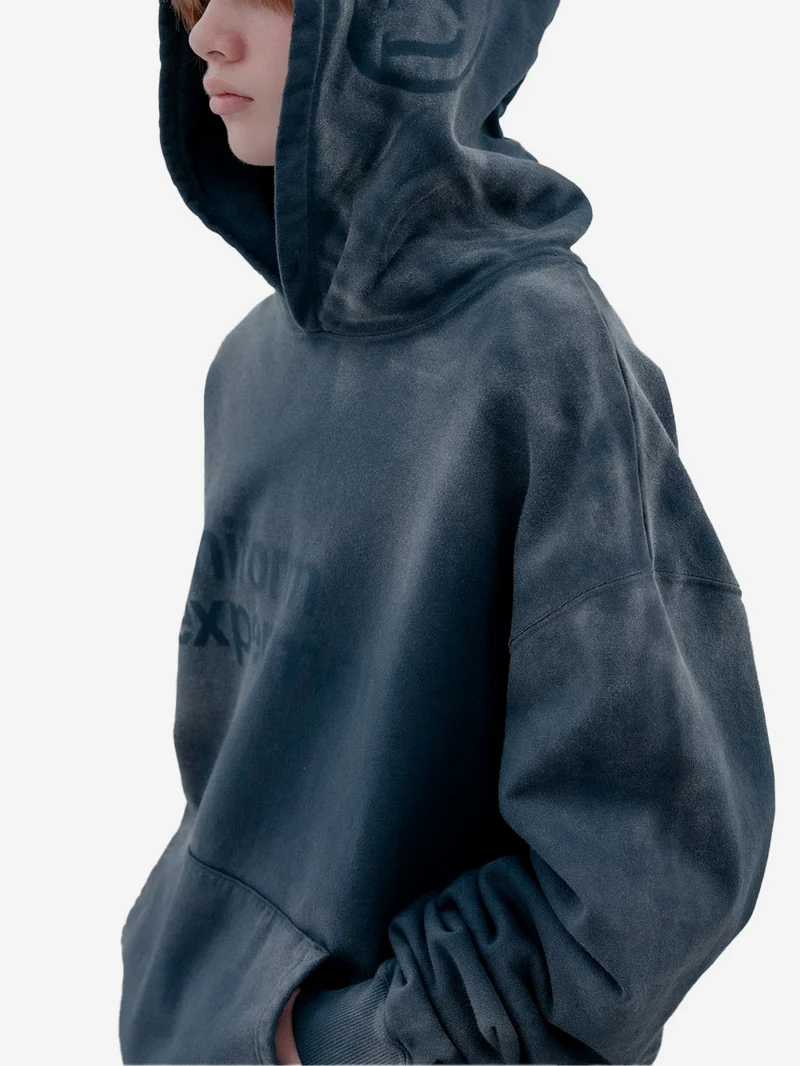 Hoodie nera fade
