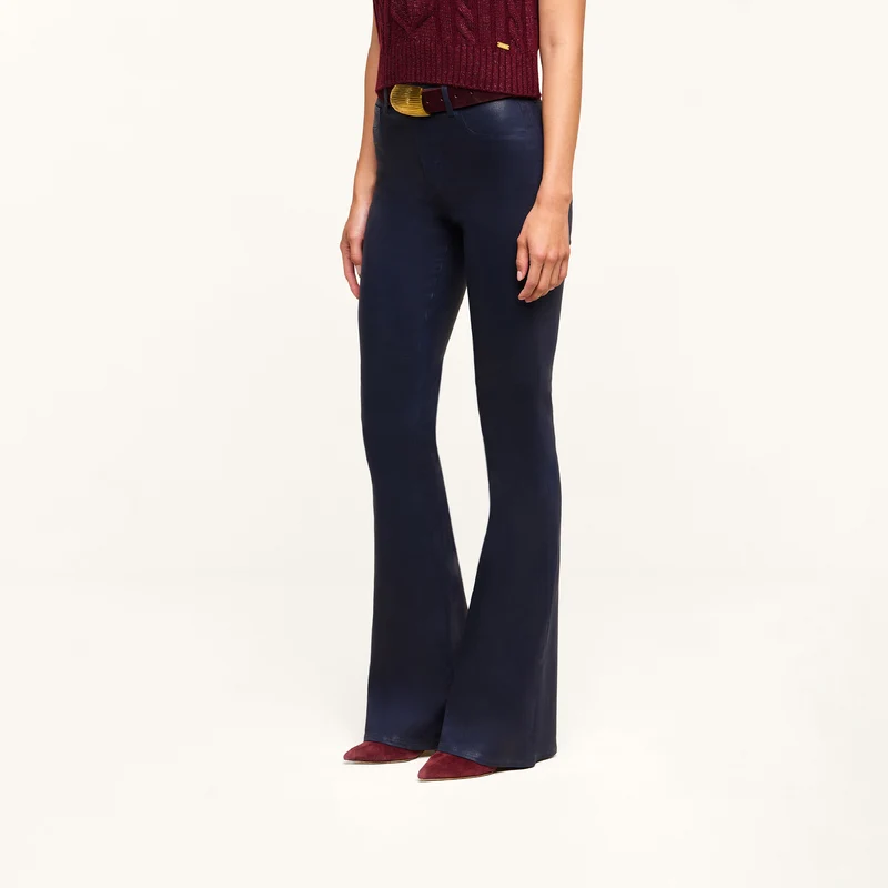 Marty Coated Flare Jean