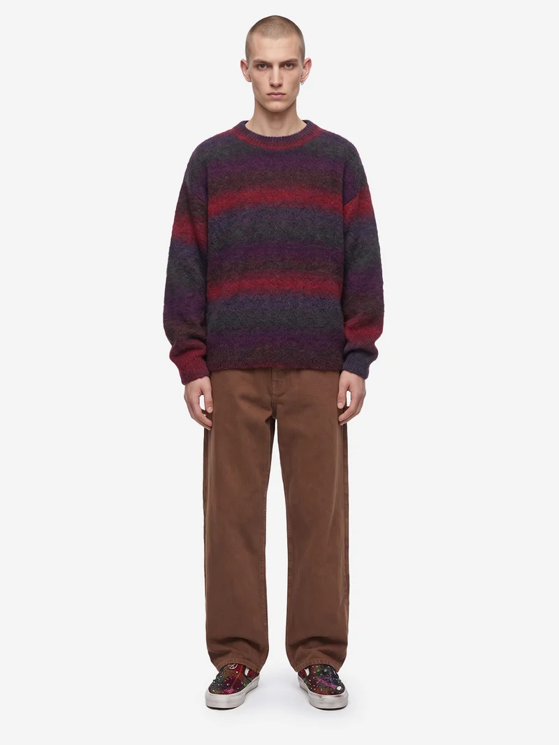 Jeans wide fit Japan marrone
