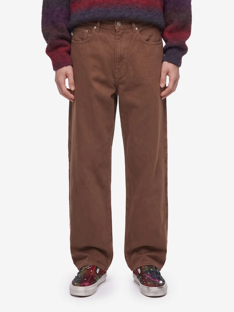 Jeans wide fit Japan marrone
