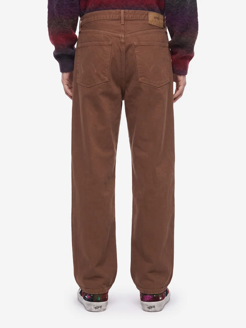 Jeans wide fit Japan marrone