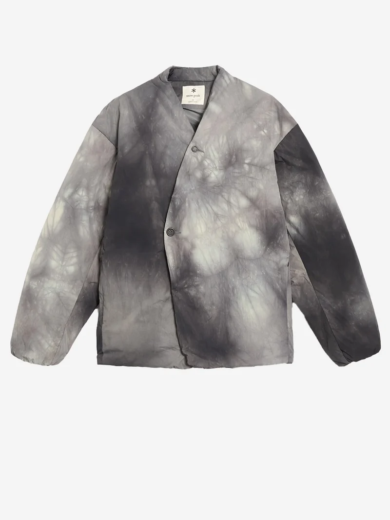 Piumino Shibori Dyeing grigio