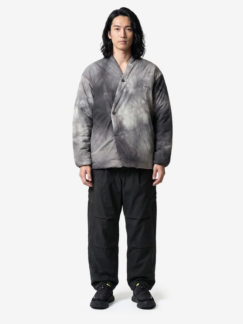 Piumino Shibori Dyeing grigio