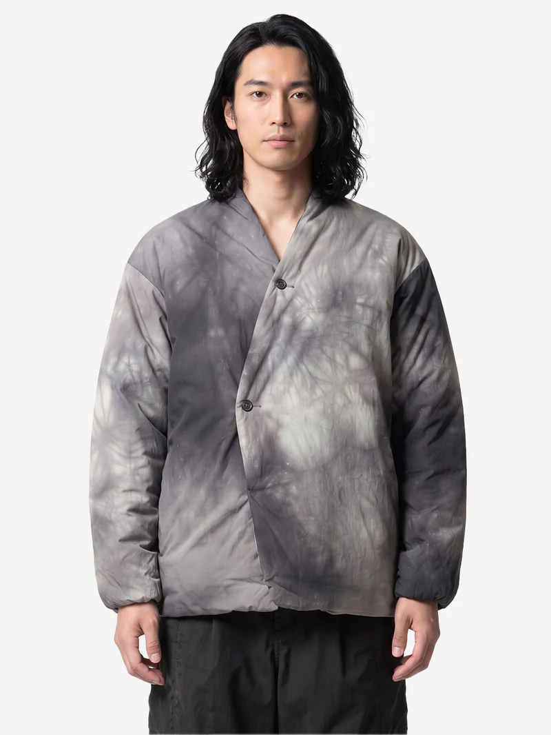 Piumino Shibori Dyeing grigio