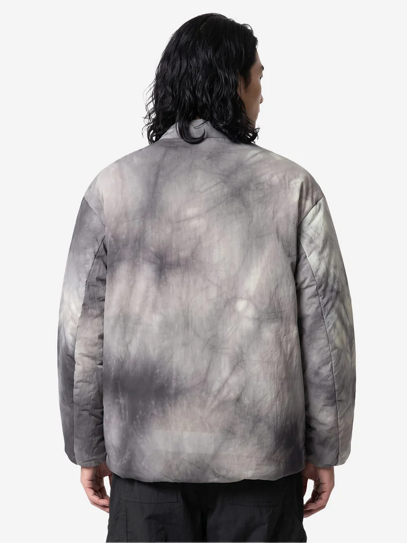 Piumino Shibori Dyeing grigio