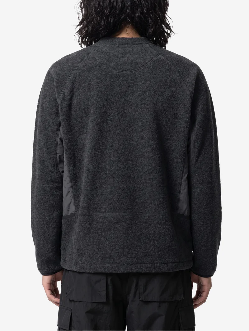Pullover Calamai in pile di lana antracite