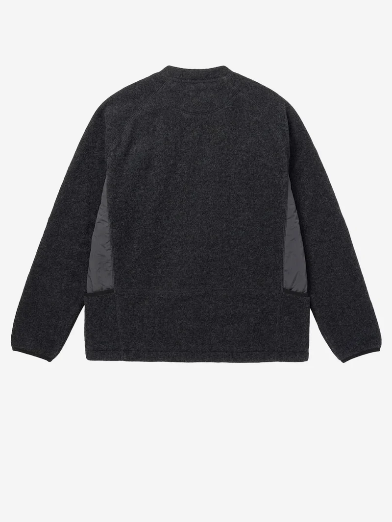 Pullover Calamai in pile di lana antracite
