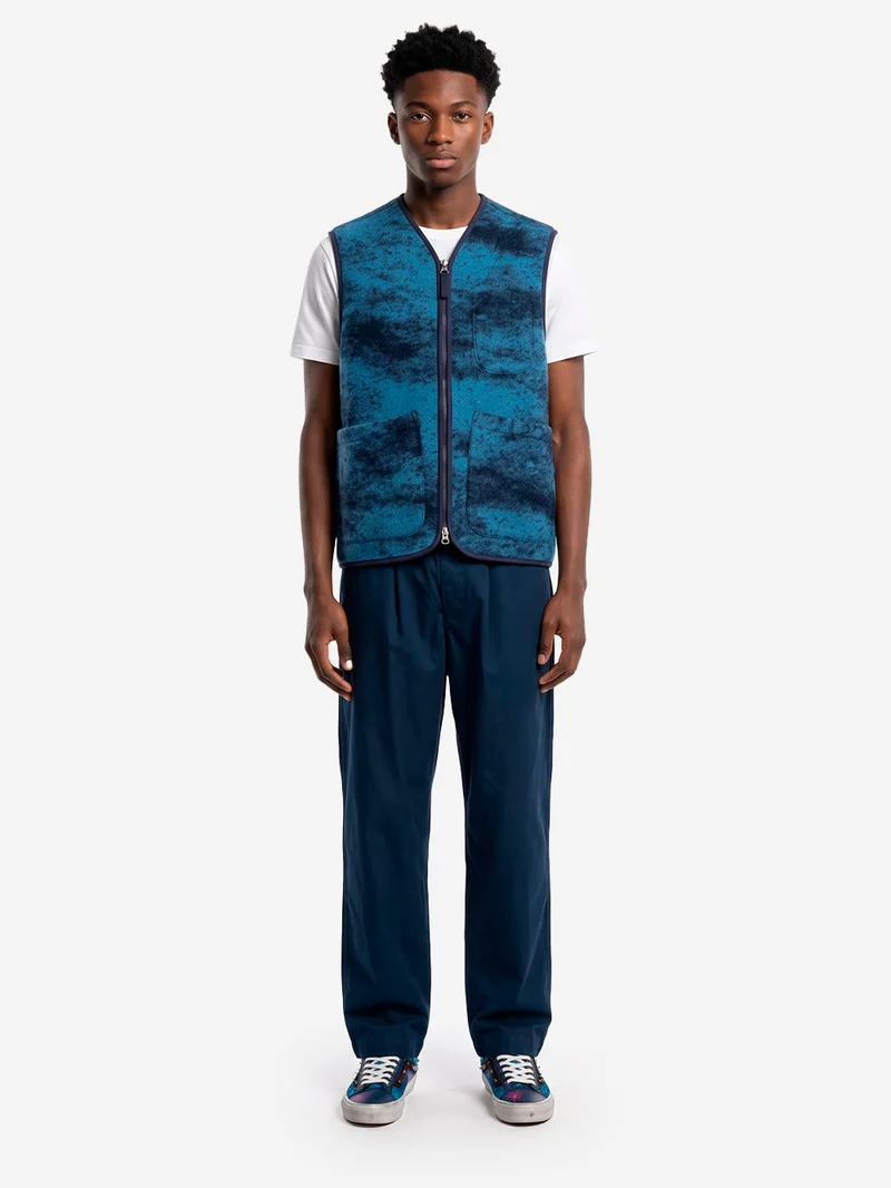 Pantaloni Oxford Micro Canvas blu