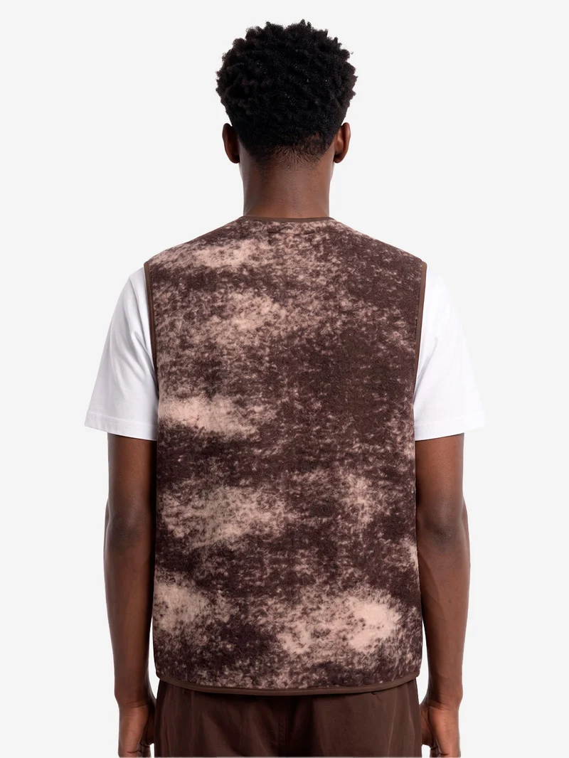 Gilet Cloud Camo Knit Zip marrone