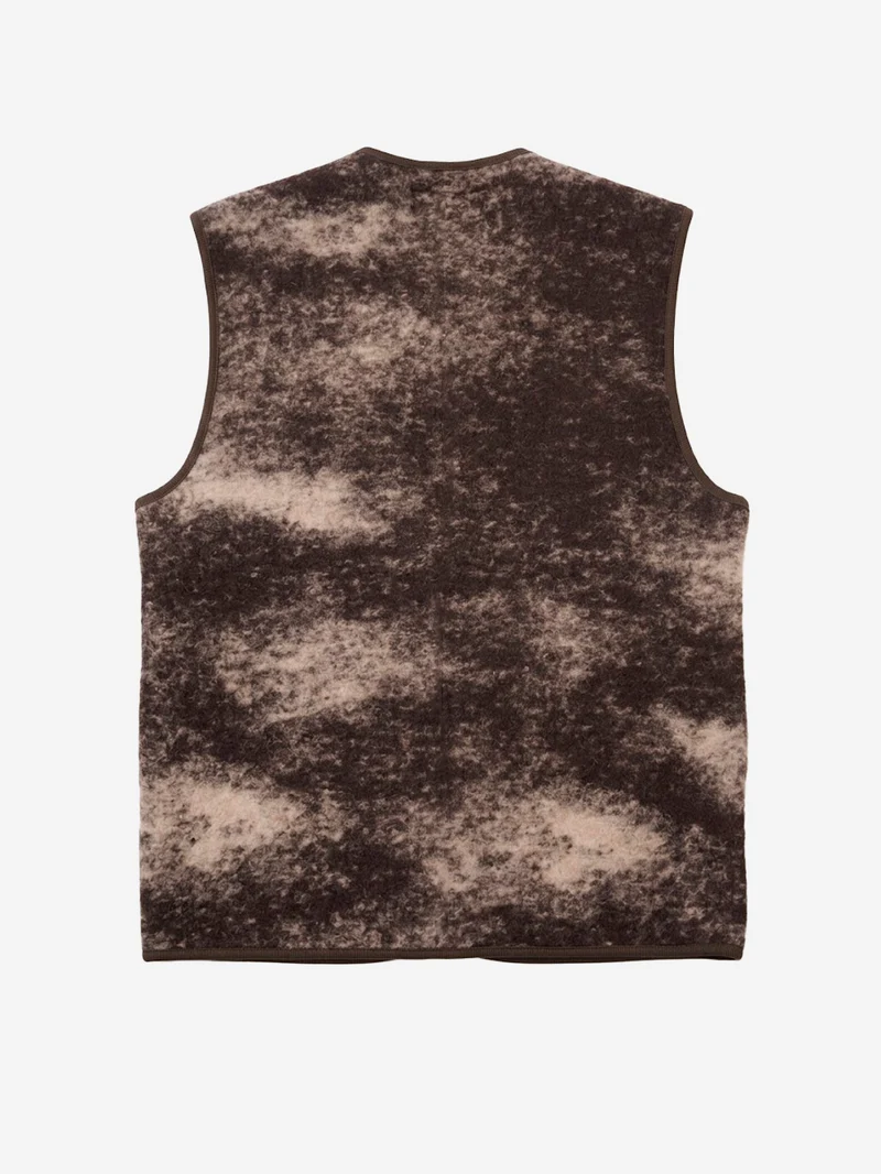 Gilet Cloud Camo Knit Zip marrone