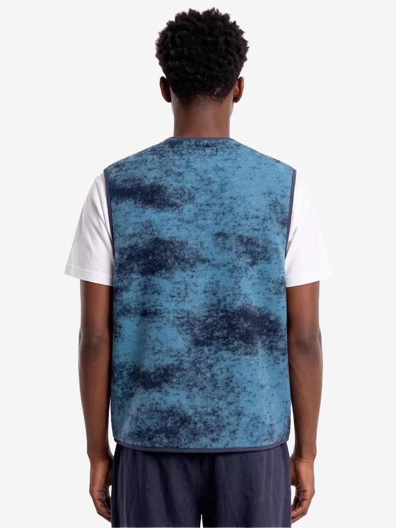 Gilet Cloud Camo Knit Zip blu