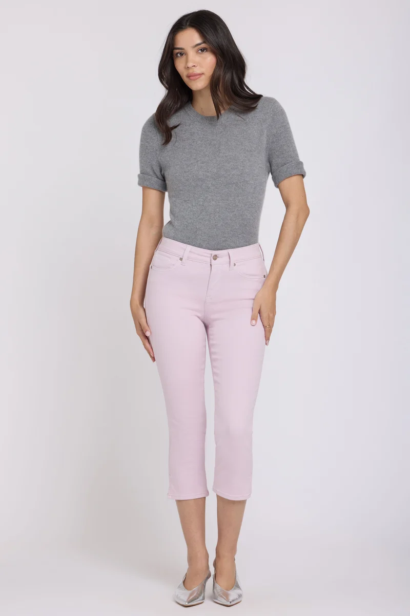 Chloe Capri Jeans In Cool Embrace® Denim | Light Lilac
