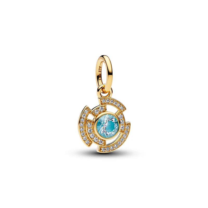 Pandora Marvel Gold Plated Iron Man Arc Reactor Dangle Charm 764216C01
