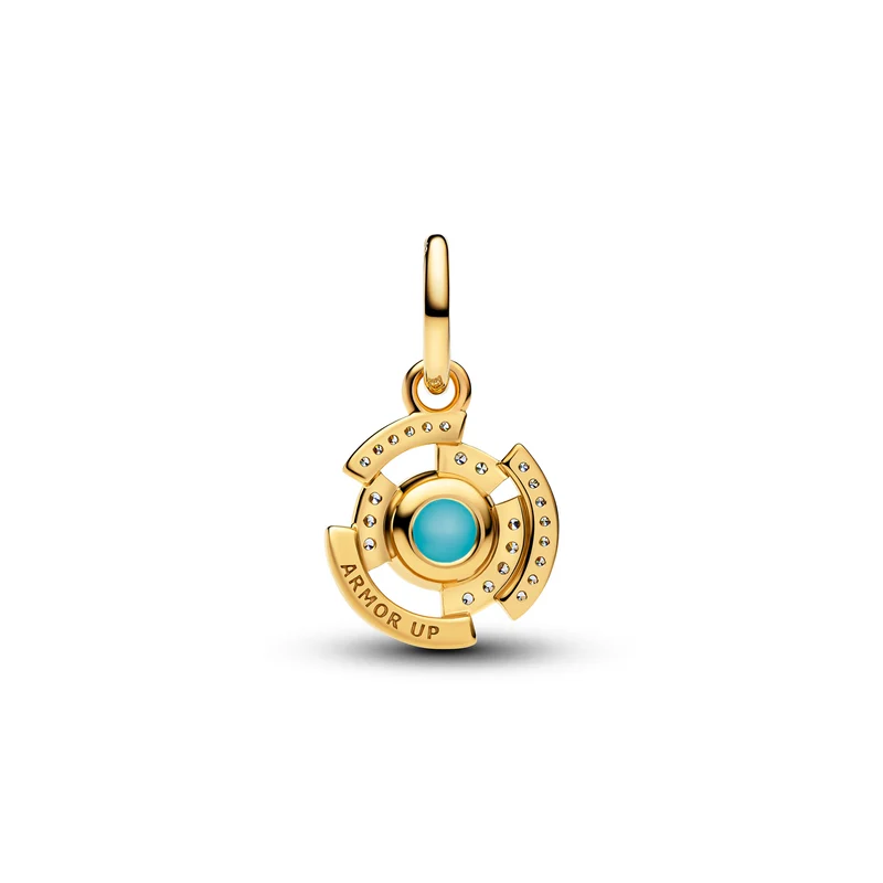 Pandora Marvel Gold Plated Iron Man Arc Reactor Dangle Charm 764216C01