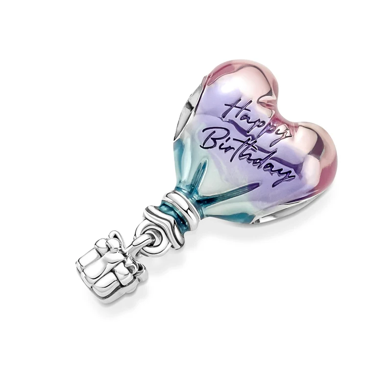 Pandora Moments 925 Sterling Zilveren Happy Birthday Hot Air Balloon Bedel 791501C01