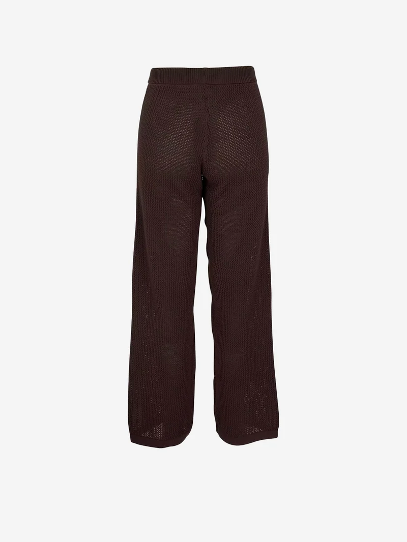 Pantaloni sportivi Firebird marroni in crochet