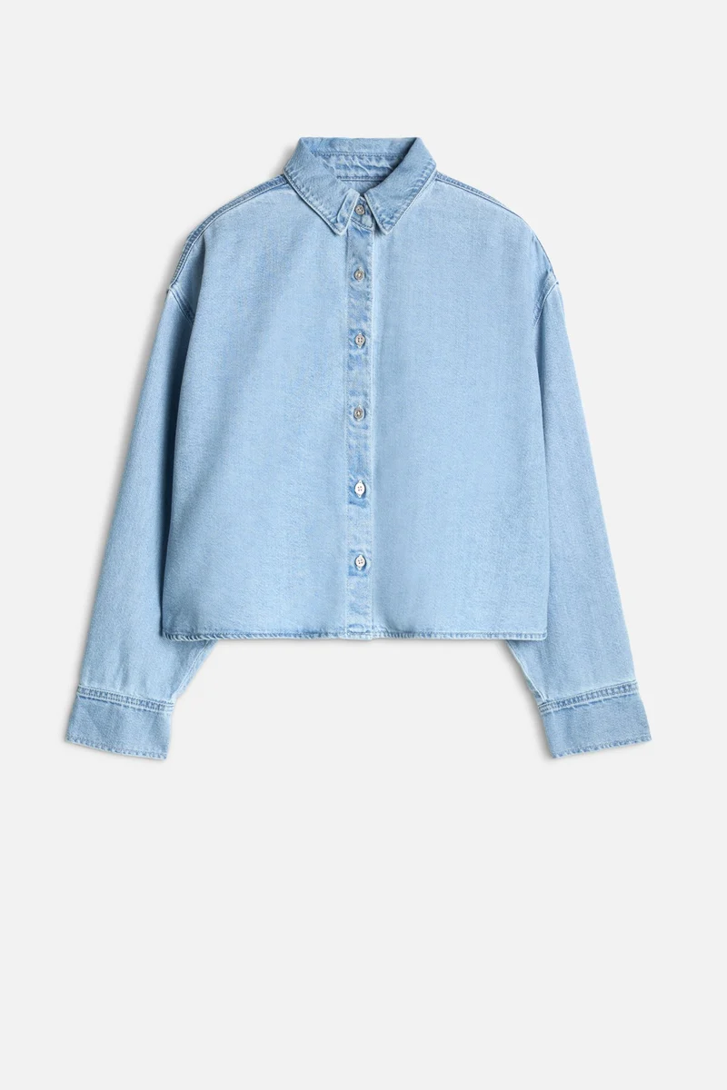 Weightless Nina Cropped Shirt in Hana