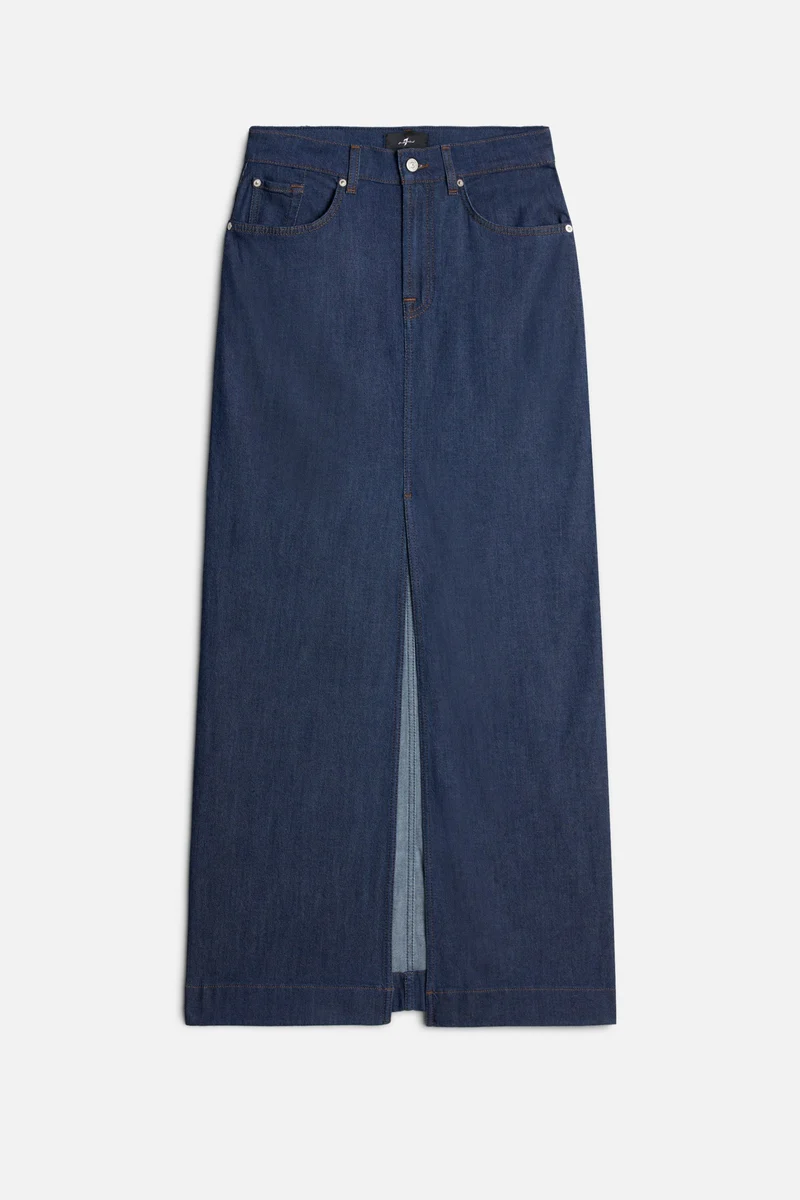 Weightless Front Slit Maxi Skirt in Halona