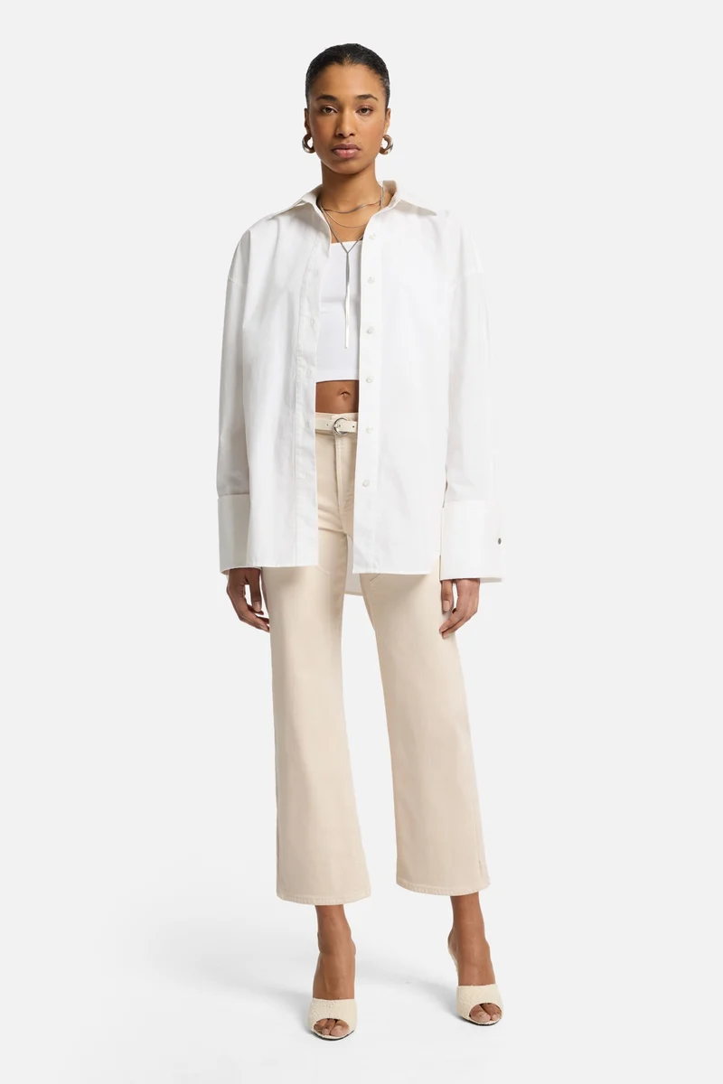 Luxe Vintage Cropped Alexa in Creme