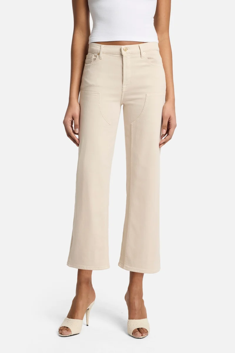 Luxe Vintage Cropped Alexa in Creme