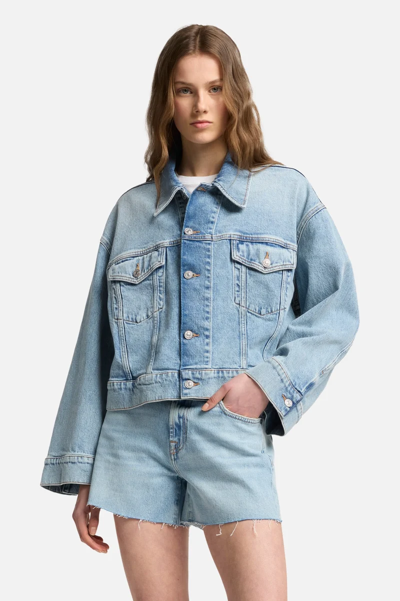 MANKIND Oli Cropped Trucker Jacket in Ode To