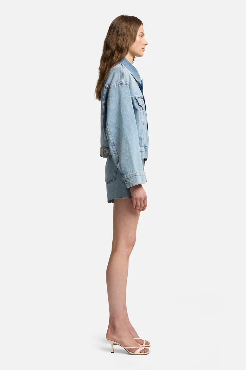 MANKIND Oli Cropped Trucker Jacket in Ode To