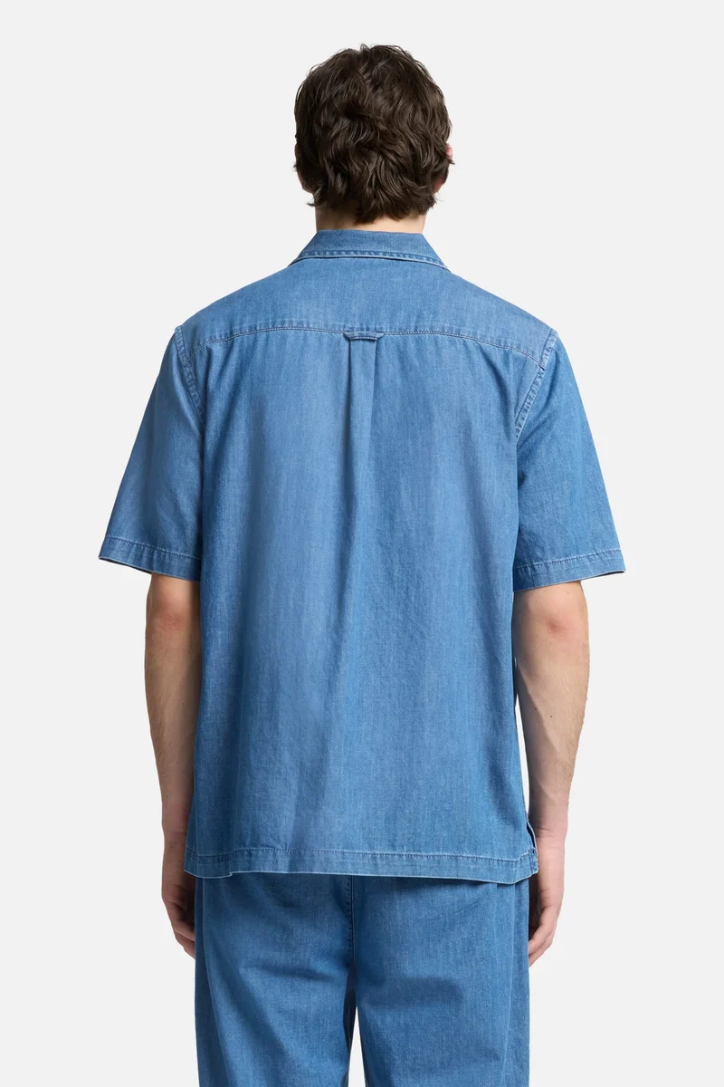 Leisure Denim Camp Shirt in Seabrook