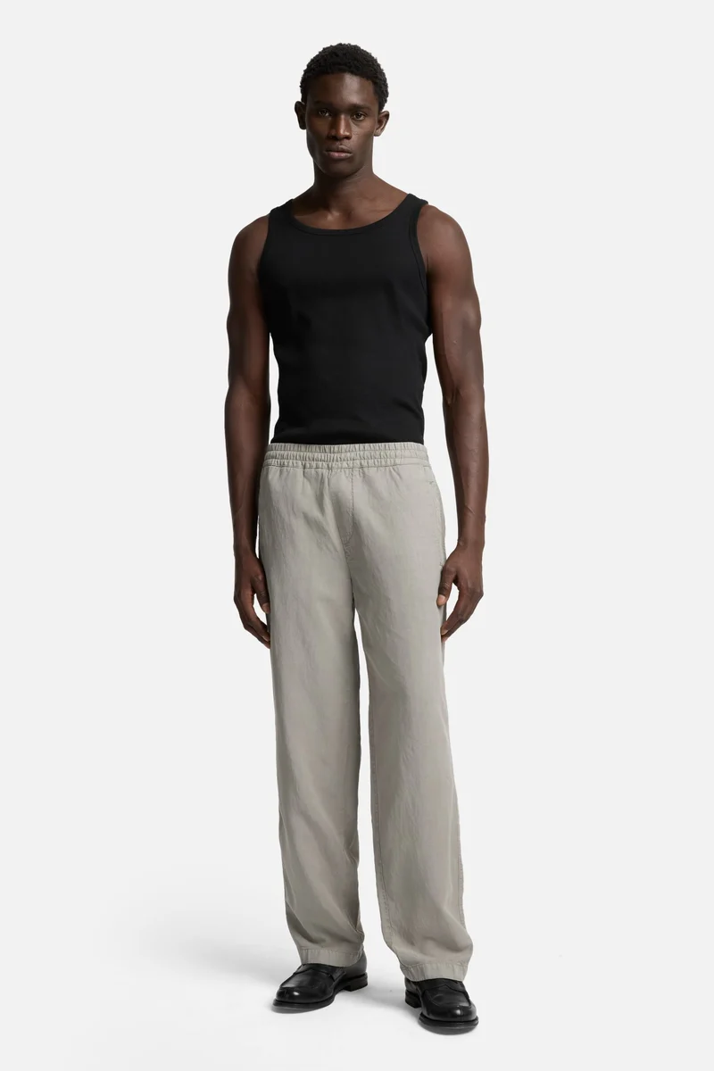 Linen Blend Jogger Pant in Sage