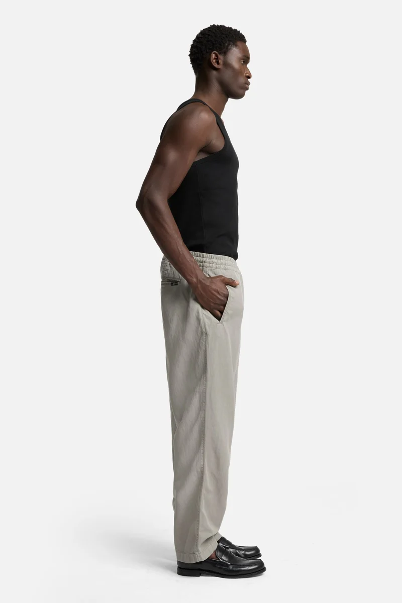 Linen Blend Jogger Pant in Sage