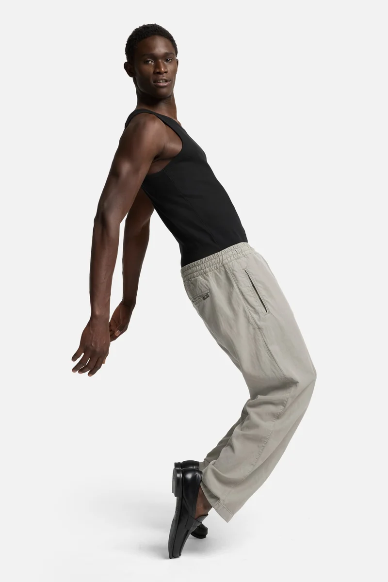 Linen Blend Jogger Pant in Sage