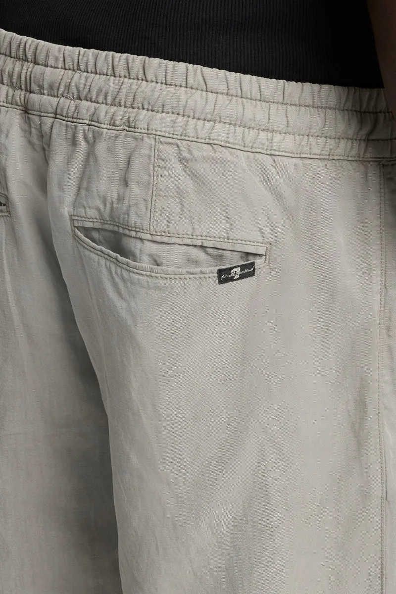Linen Blend Jogger Pant in Sage