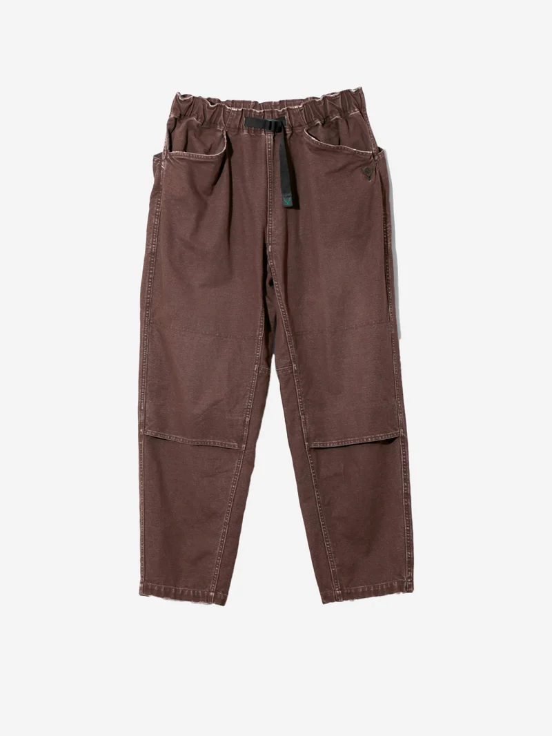 Pantaloni 'Climbing' marroni con cintura in vita