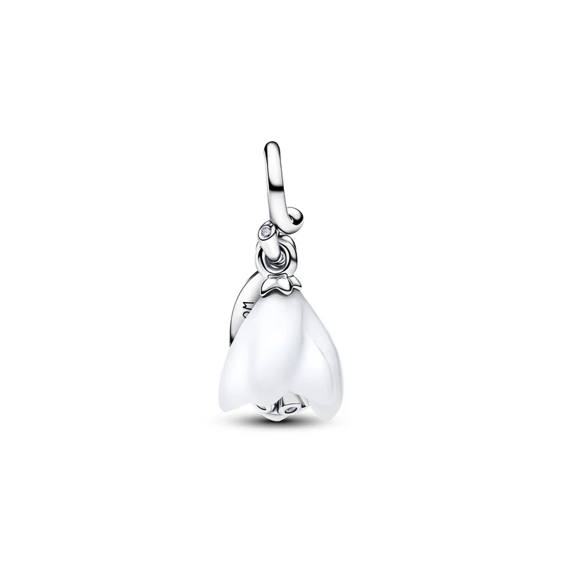 Pandora Moments 925 Sterling Silver Snowdrop Flower Dangle Charm 794239C01