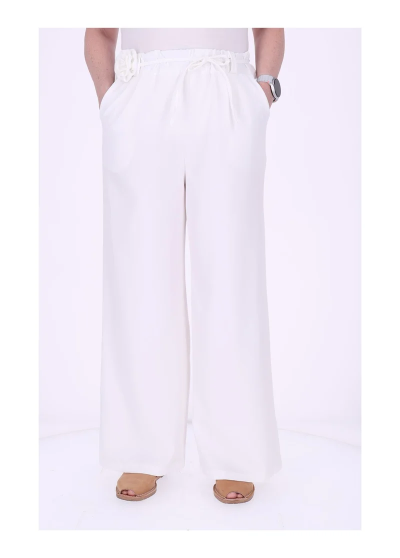 Schlupf-Hose Damen Blumengürtel