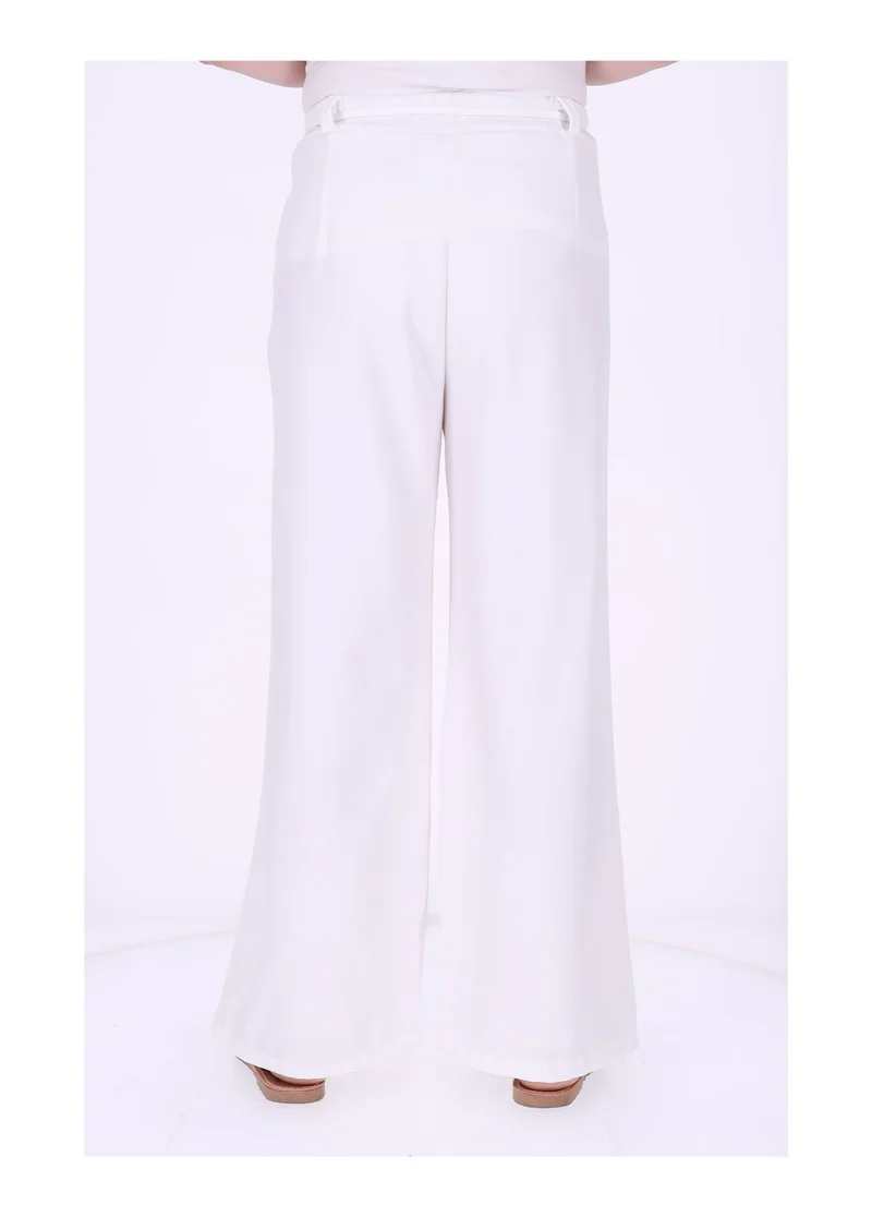 Schlupf-Hose Damen Blumengürtel