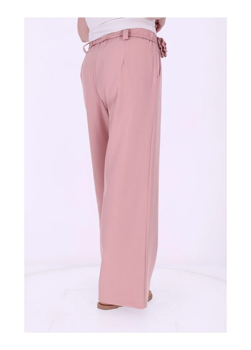 Schlupf-Hose Damen Blumengürtel