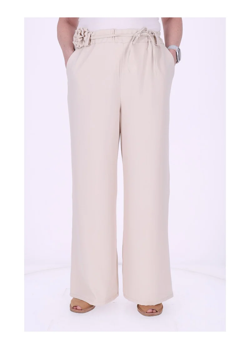 Schlupf-Hose Damen Blumengürtel