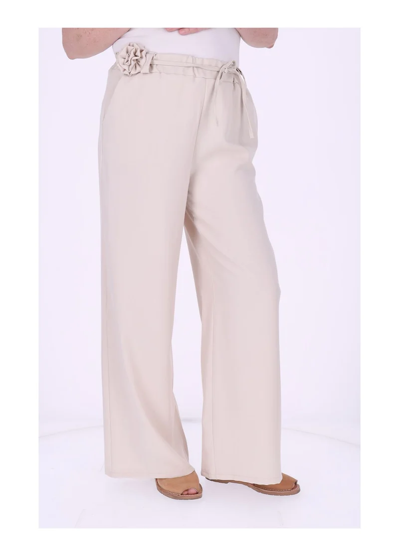 Schlupf-Hose Damen Blumengürtel