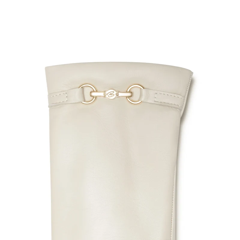 Isabel Bernard Honoré Marcelia Cream Ziegenfell Leder Handschuhe IB67001-372-7