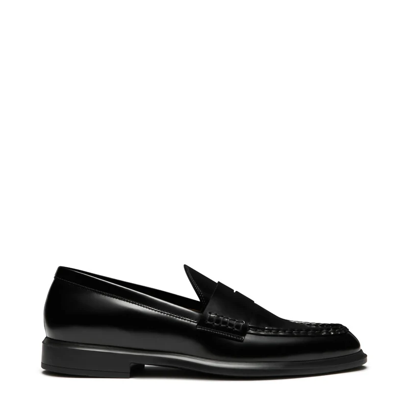 Isabel Bernard Vendôme Blandine Schwarz spazzolato Leder Loafers IB51015-601-37