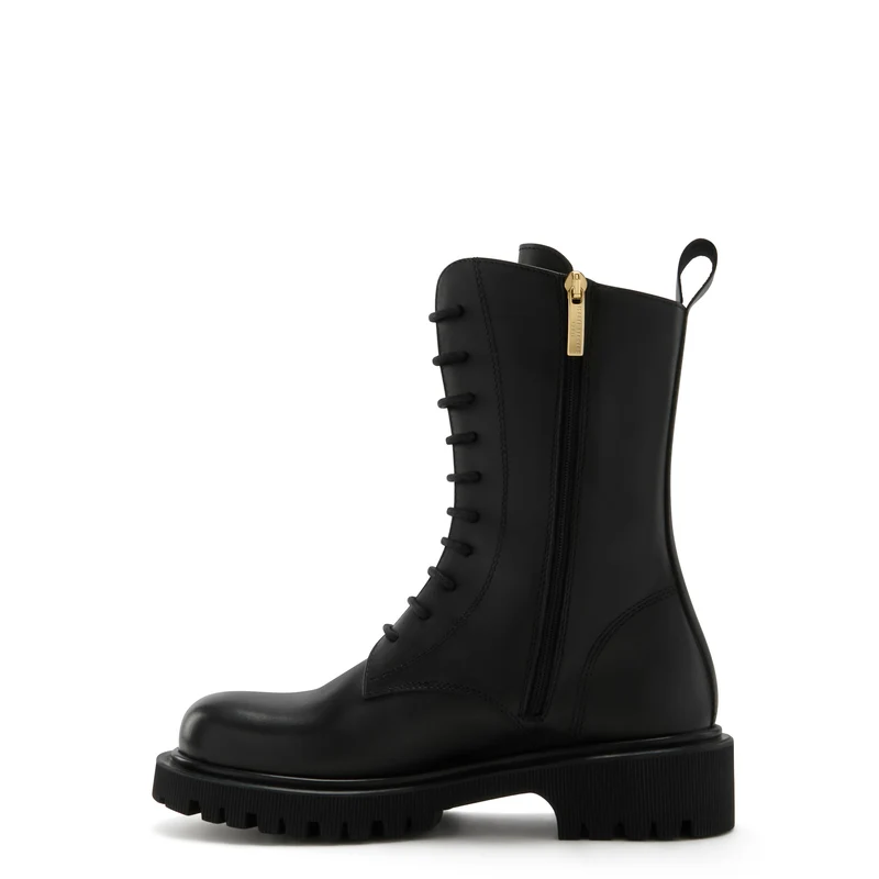 Isabel Bernard Vendôme Myrthe Schwarz Kalbsleder Lace-up Stiefel IB53008-01-36