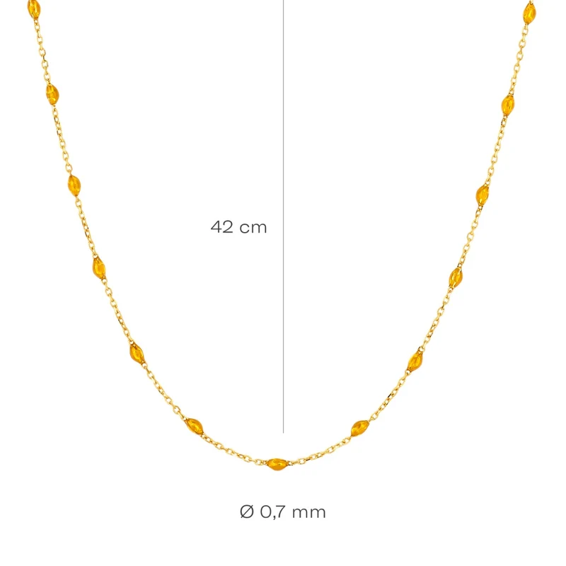 Blush 14 Karat Golden Necklace 3162YRC