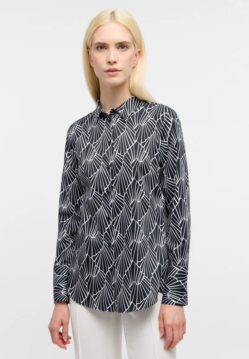 Bluse Satingewebe Langarm