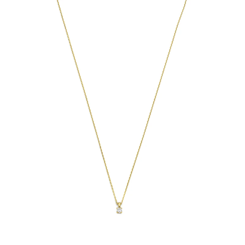 Isabel Bernard De la Paix Christine 14 Karat | Gold Halskette | Diamant 0.10 Karat | IBD350003