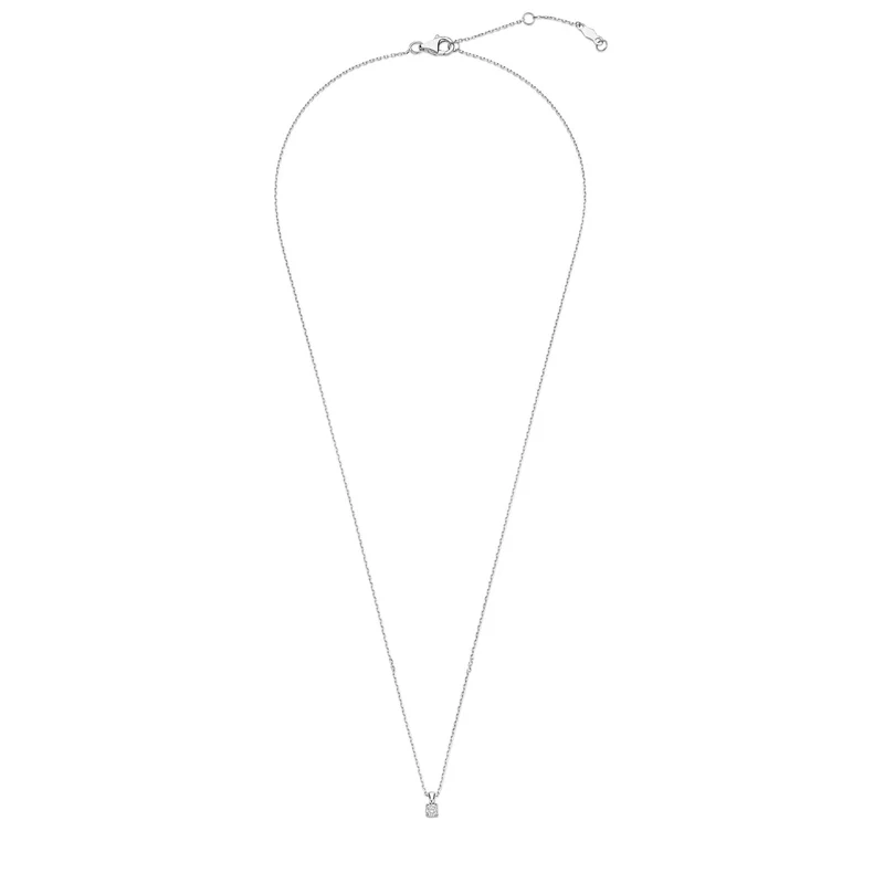 Isabel Bernard De la Paix Celesse 14 Karat | Weißgold Halskette | Diamant 0.07 Karat | IBD350005