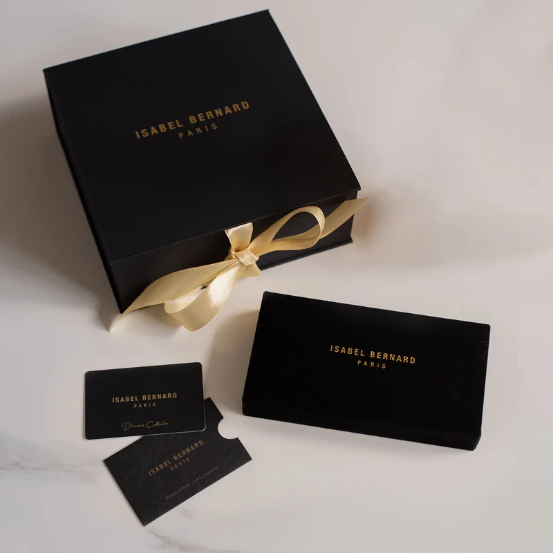 Isabel Bernard De la Paix Celesse 14 Karat | Weißgold Halskette | Diamant 0.07 Karat | IBD350005