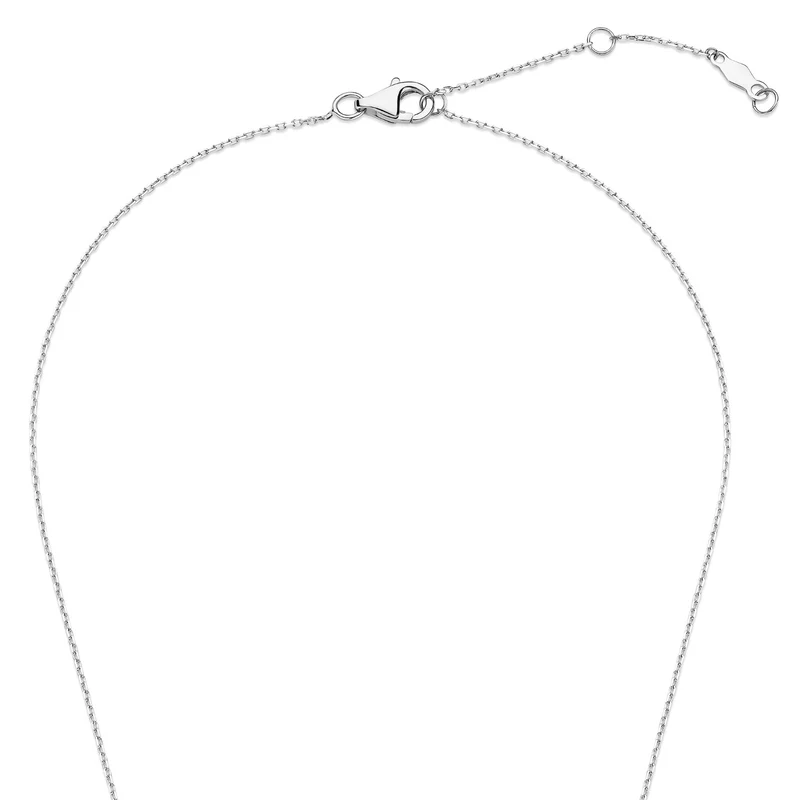 Isabel Bernard De la Paix Hanaé 14 Karat | Weißgold Halskette | Diamant 0.08 Karat | IBD350009