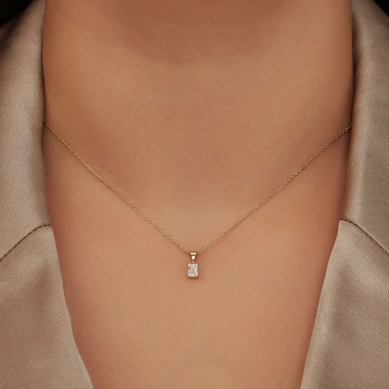 Isabel Bernard De la Paix Maxime 14 Karat | Gold Halskette | Diamant 0.11 Karat | IBD350017